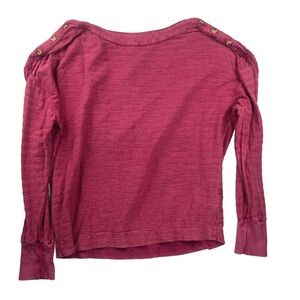 Anthropologie Cranberry Boat Neck Long Sleeve In Size S